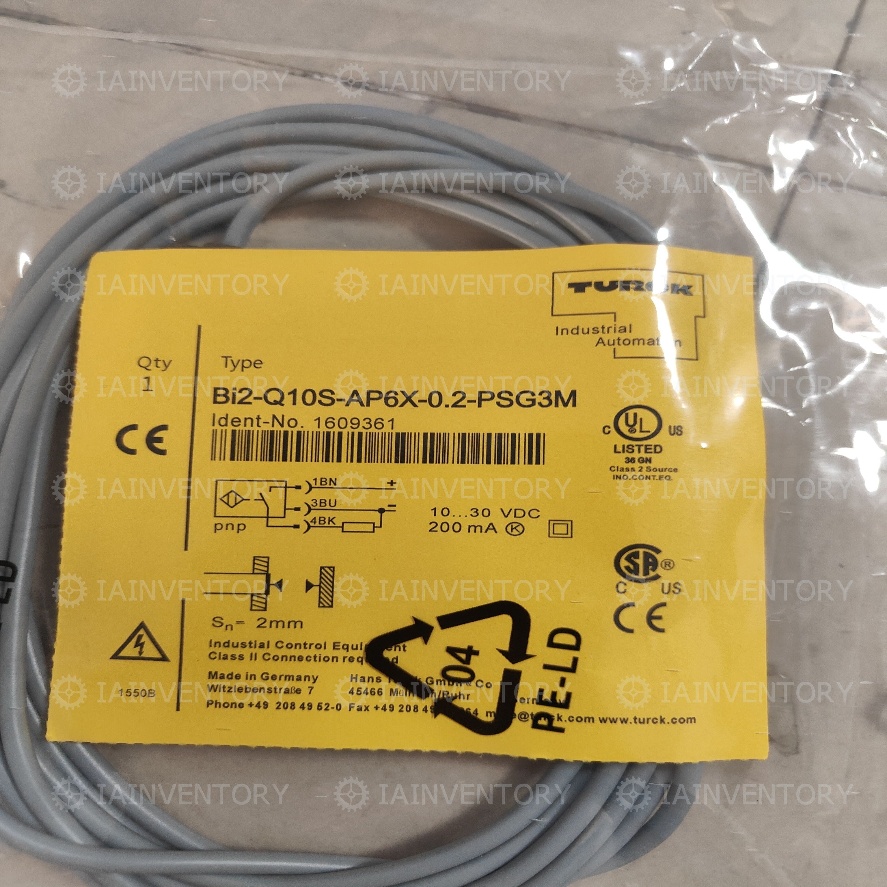 TURCK BI2-Q10S-AP6X-0.2-PSG3M Sensor&Proximity Switch