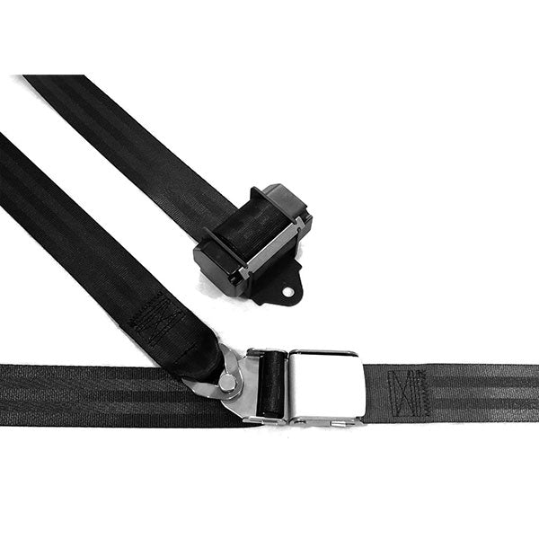Crew 4-Pt Rotary Assembly, Permanent Right Locking Side Adjusters On Harness & Lap Belt Tan