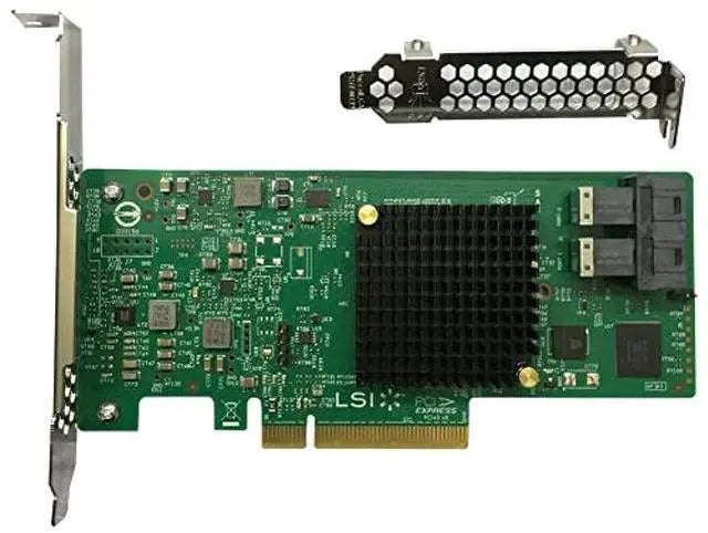 LSI 9300-8i RAID Controller Card PCI E 3.0 12Gbps HBA IT Mode ZFS FreeNAS unRAID RAID Expander + 2 SFF-8643 SATA Cable