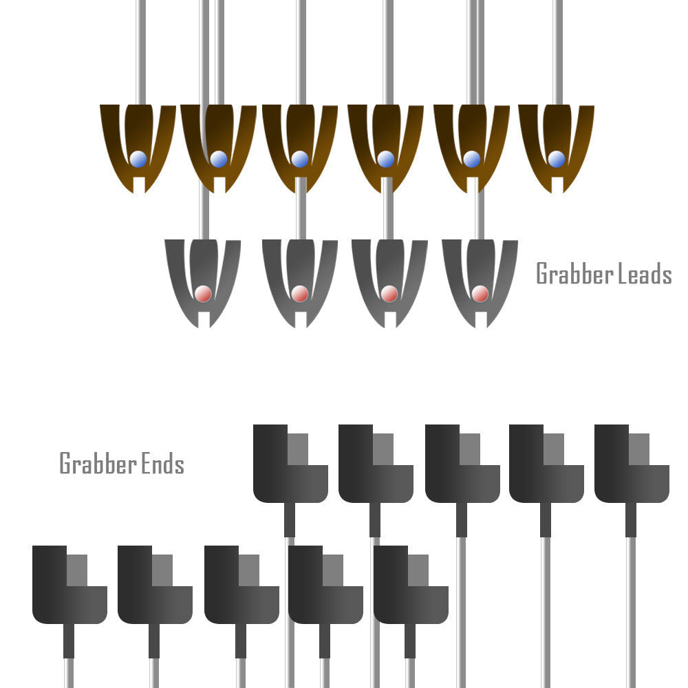Burdick 10 Replacement Grabber Lead Wires 013-0150-00