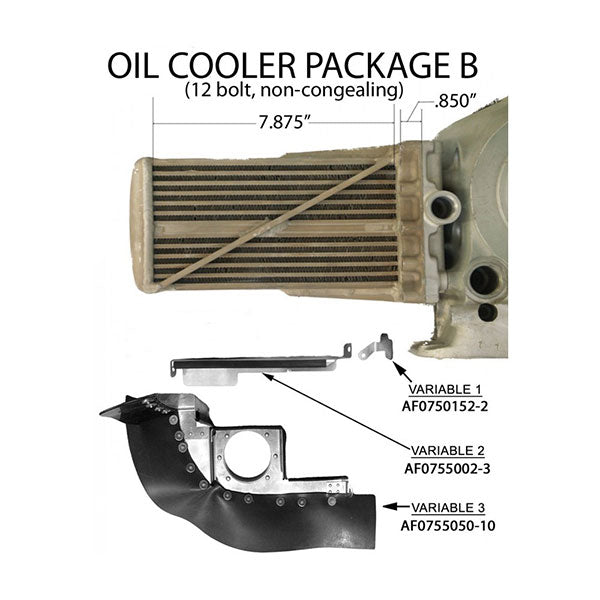 Cessna 180 1956-81 182 58-73 Package C Engine Baffle Kit, Bare, Orange Seals