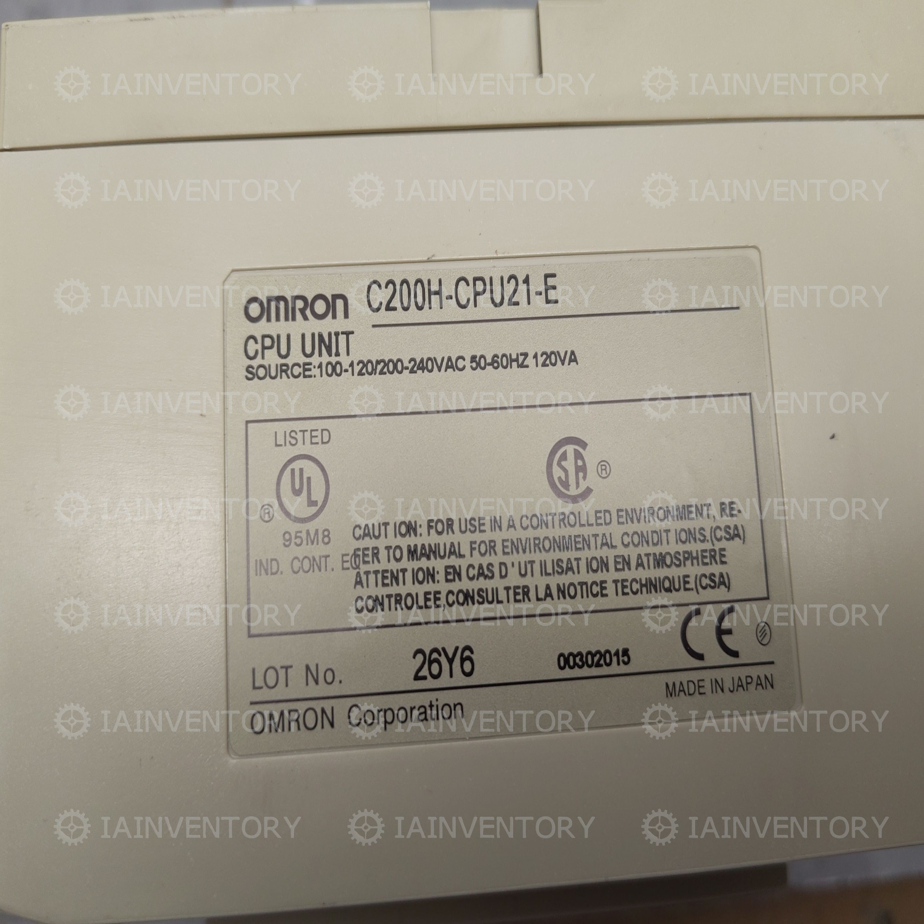 Omron PLC C200H-CPU21-E