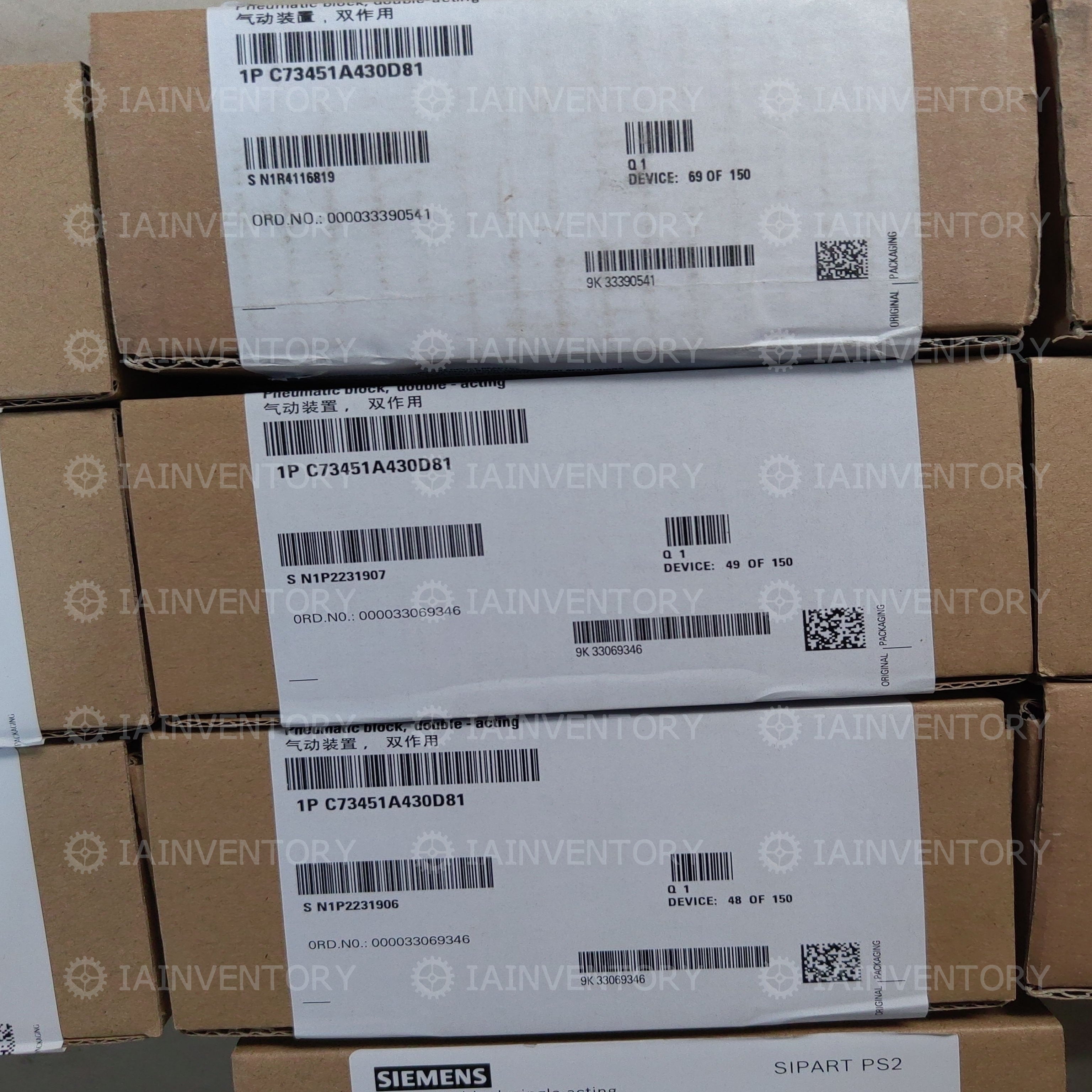 Siemens C73451-A430-D81 C73451A430D81 Pneumatic Block