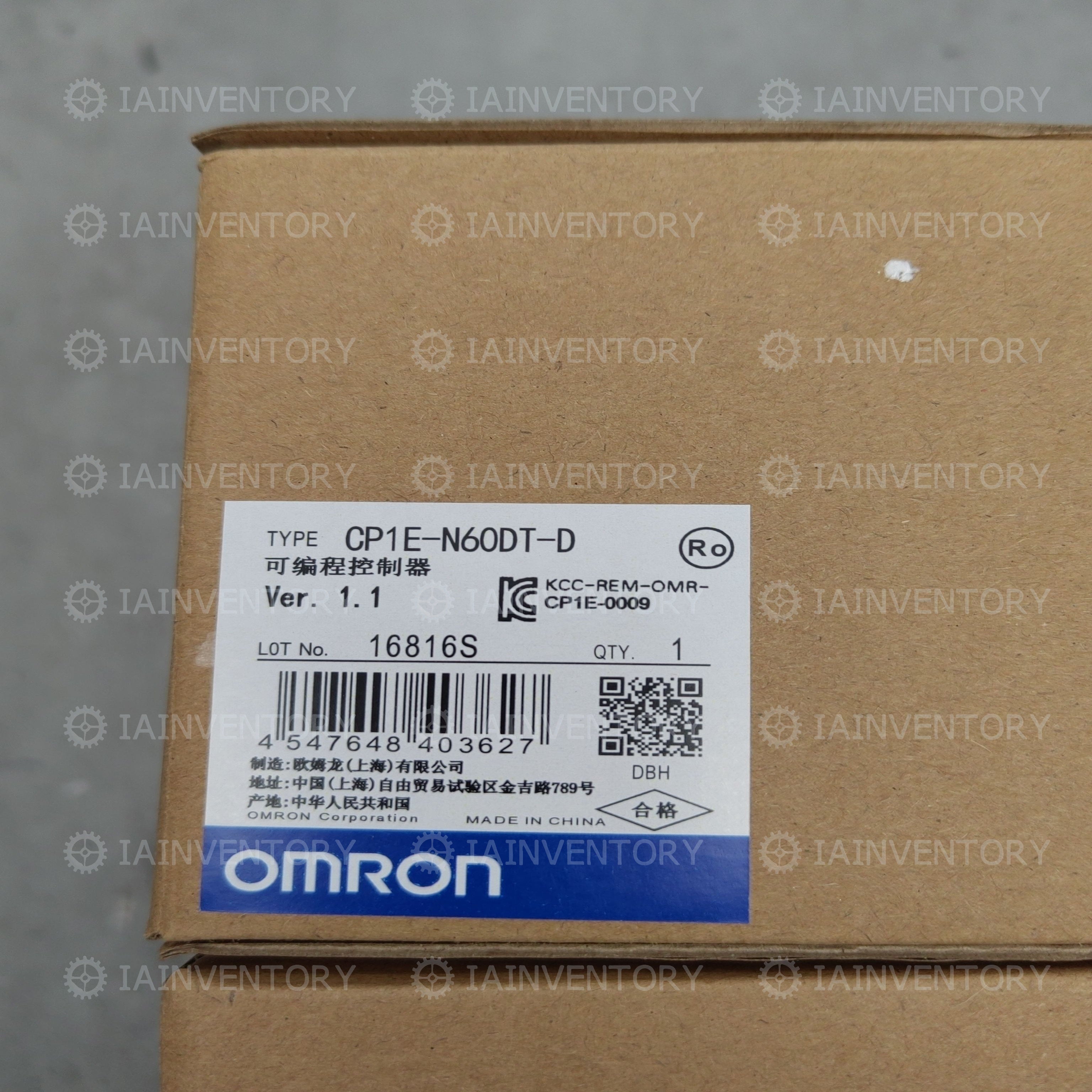 Omron PLC CP1E-N60DT-D