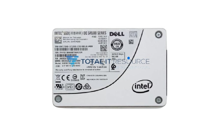 4T7DD Dell 960GB SSD SATA Read Intensive 6Gbps 512 2.5in Hot-plug AG Drive