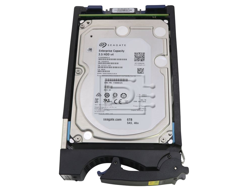 EMC D3-VS07-6000 3.5" 6TB LFF Enterprise 12Gbps 4Kn SAS Hard Disk for Unity 300, 400, 500, 600