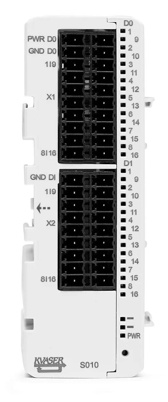 Kvaser DIN Rail S010-X10 Digital add-on