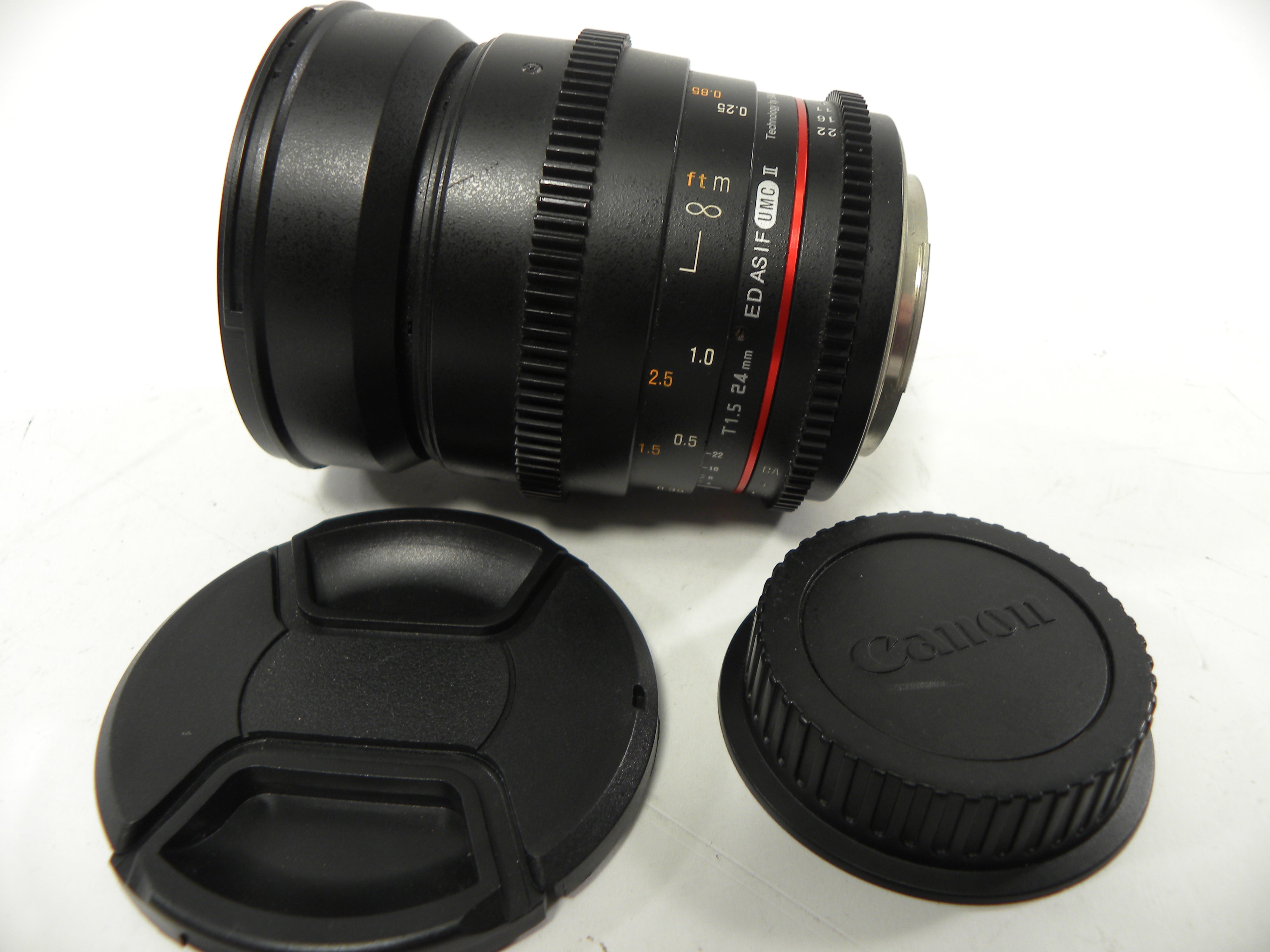 Rokinon 24mm f1.5 Canon EF-S Mount Parts only AS IS