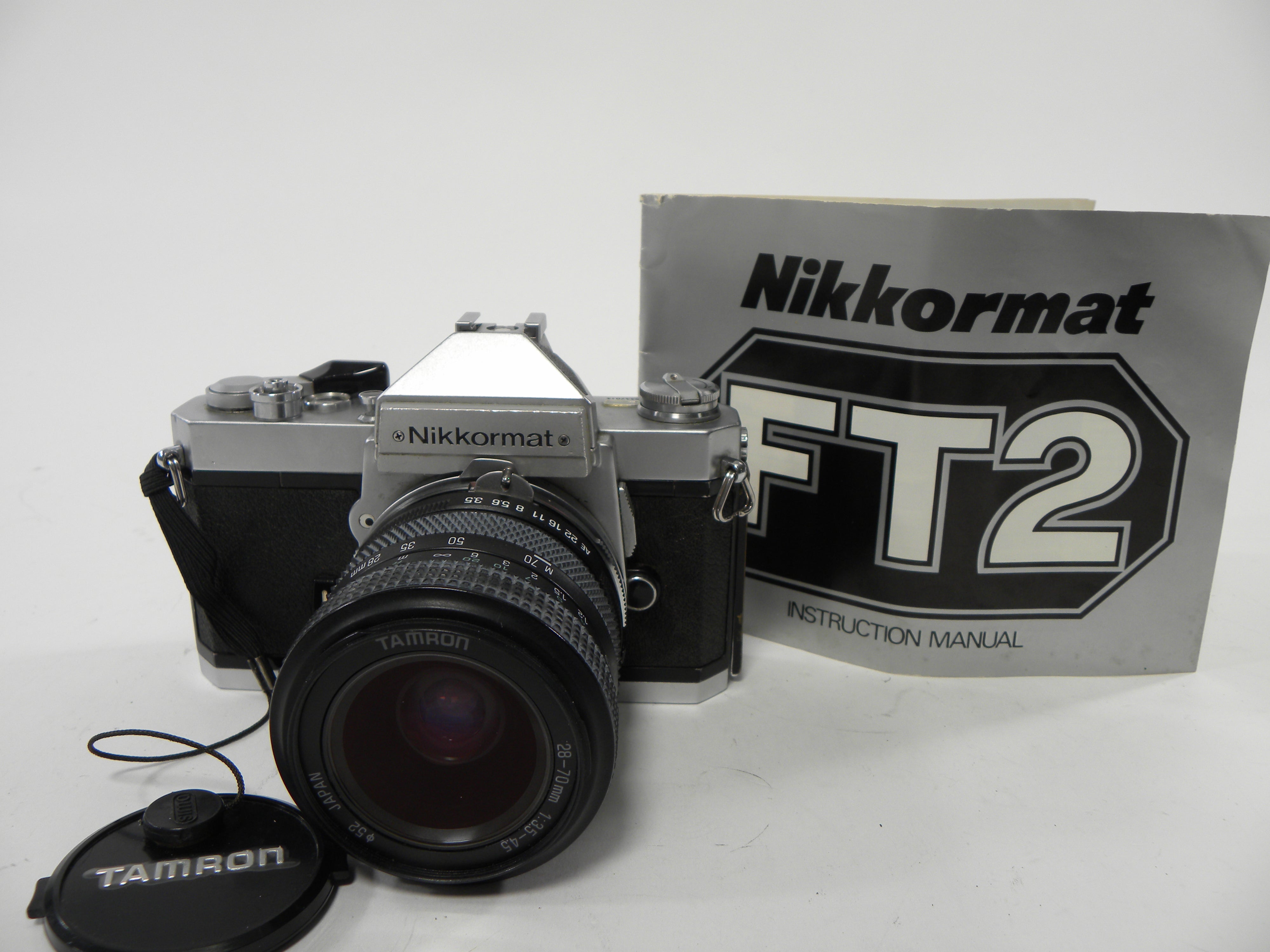 Nikon FT2 35mm SLR w/Tamron 28-70 f3.5-4.5 AS IS No Returns