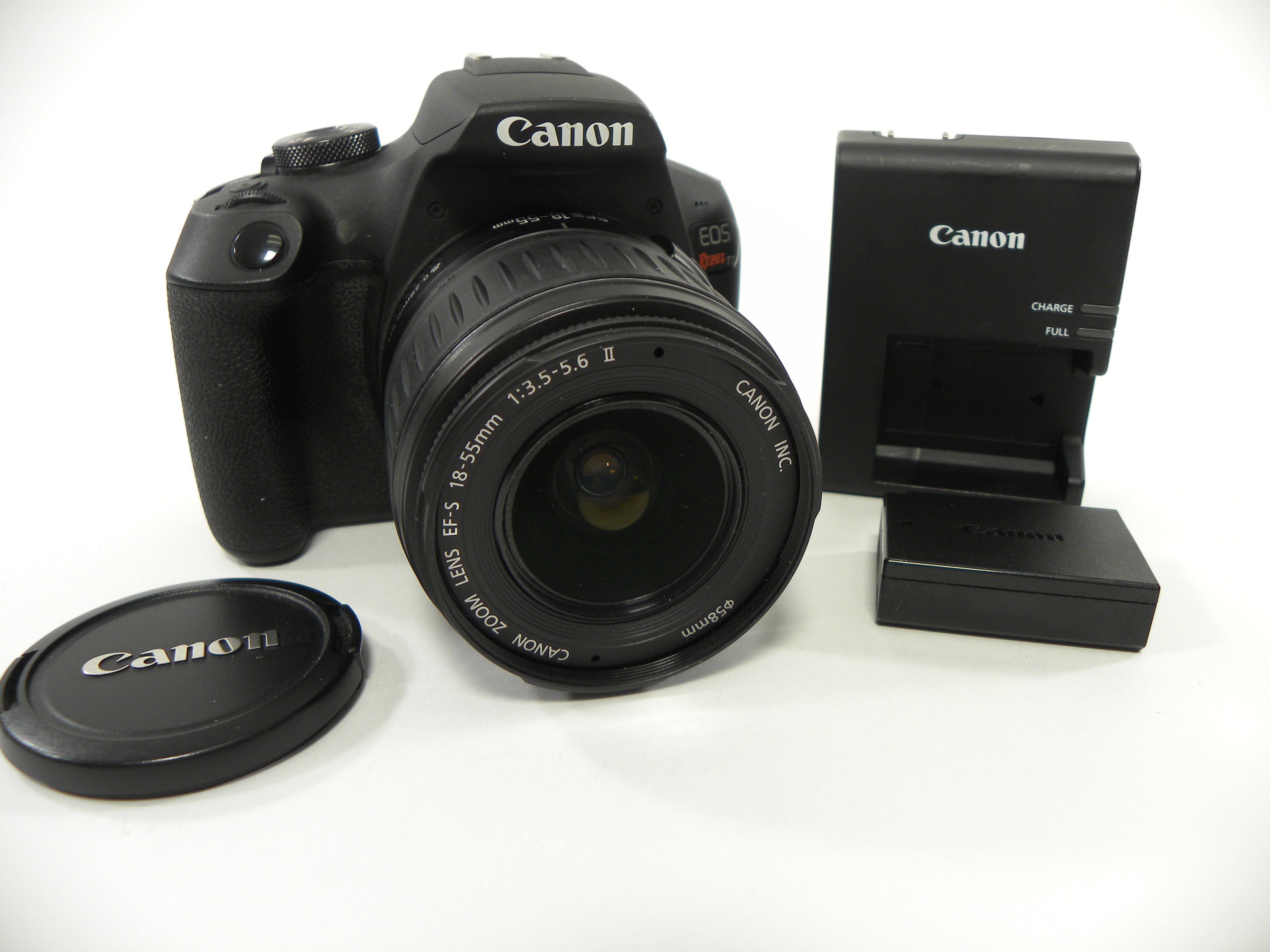 Canon EOS Rebel T7 24.1mp Digital SLR w/EF-S 18-55 II Shutter Ct. 1,195