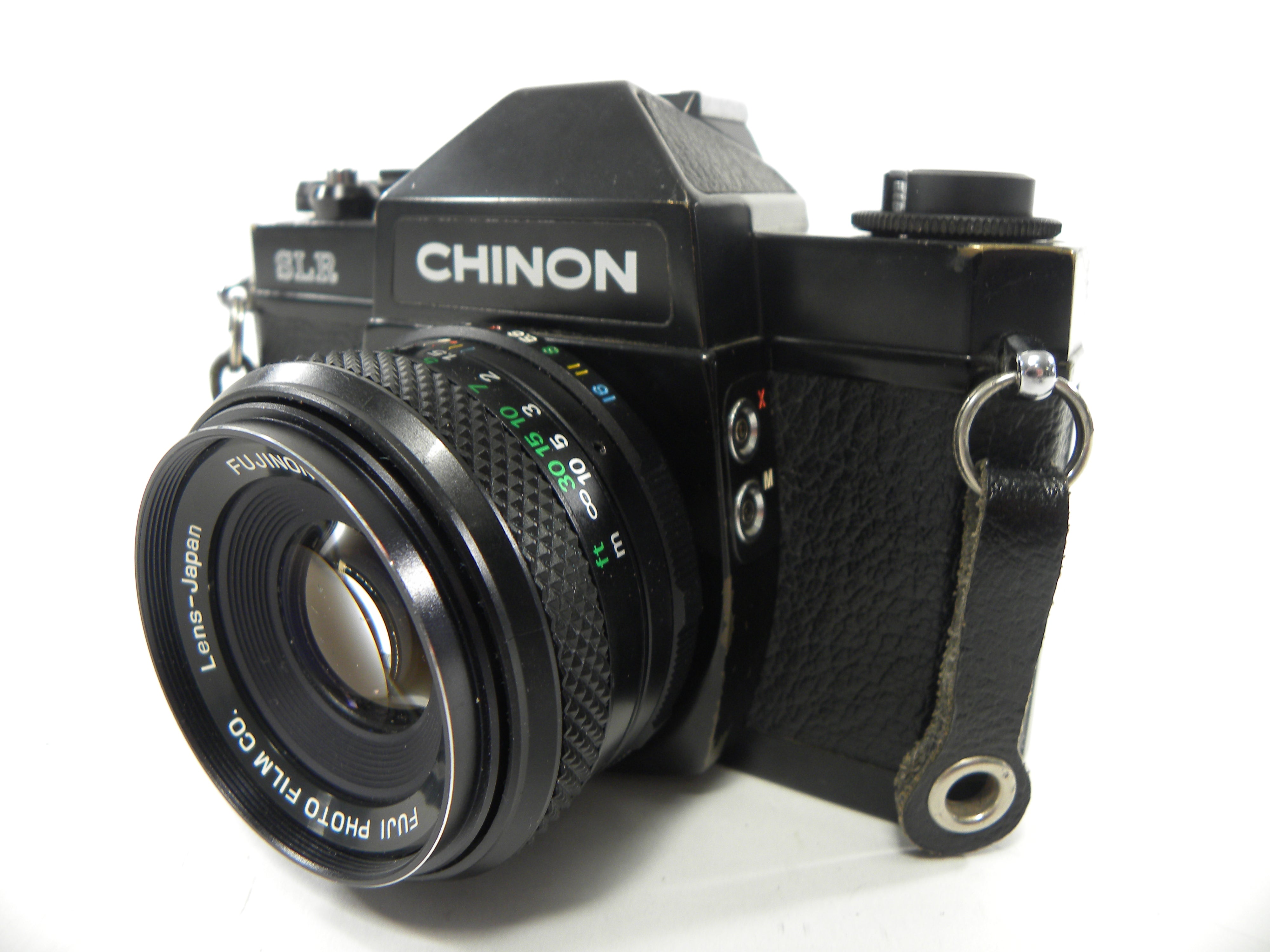 Chinon SLR 35mm Film camera w/Fujinon 55mm f2.2