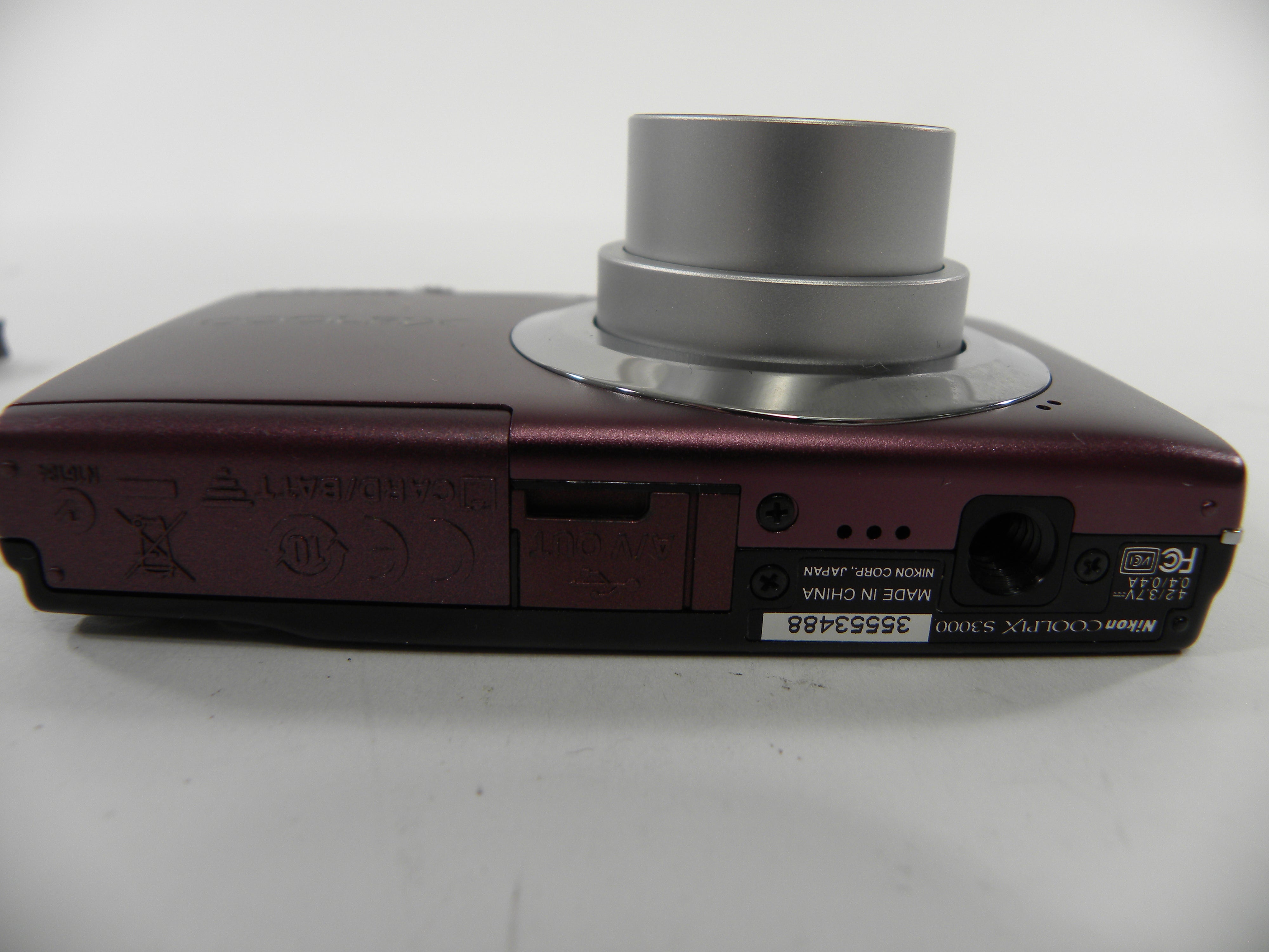 Nikon Coolpix S3000 12.0mp Digital Camera (Purple)