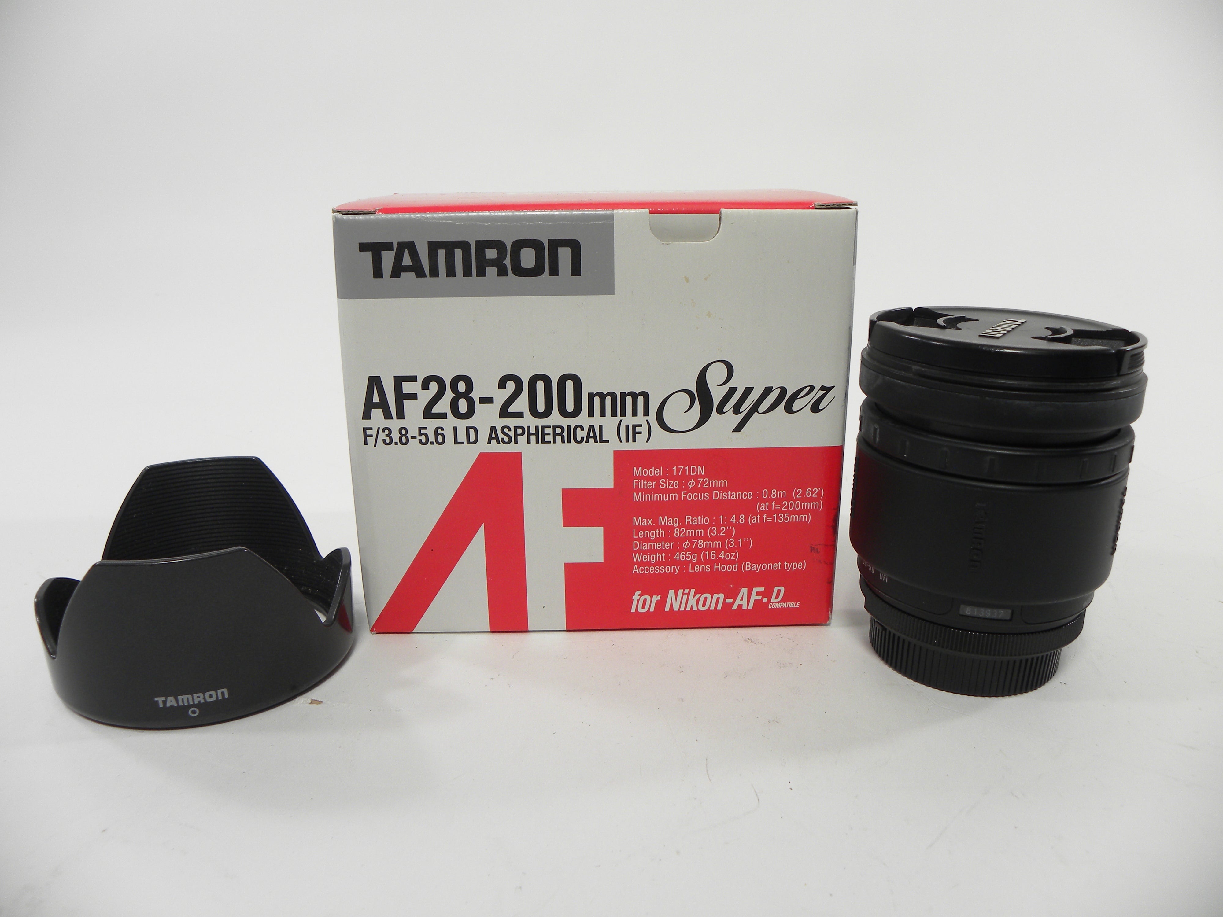 Tamron AF LD 28-200mm f3.8-5.6 IF Nikon F Mount