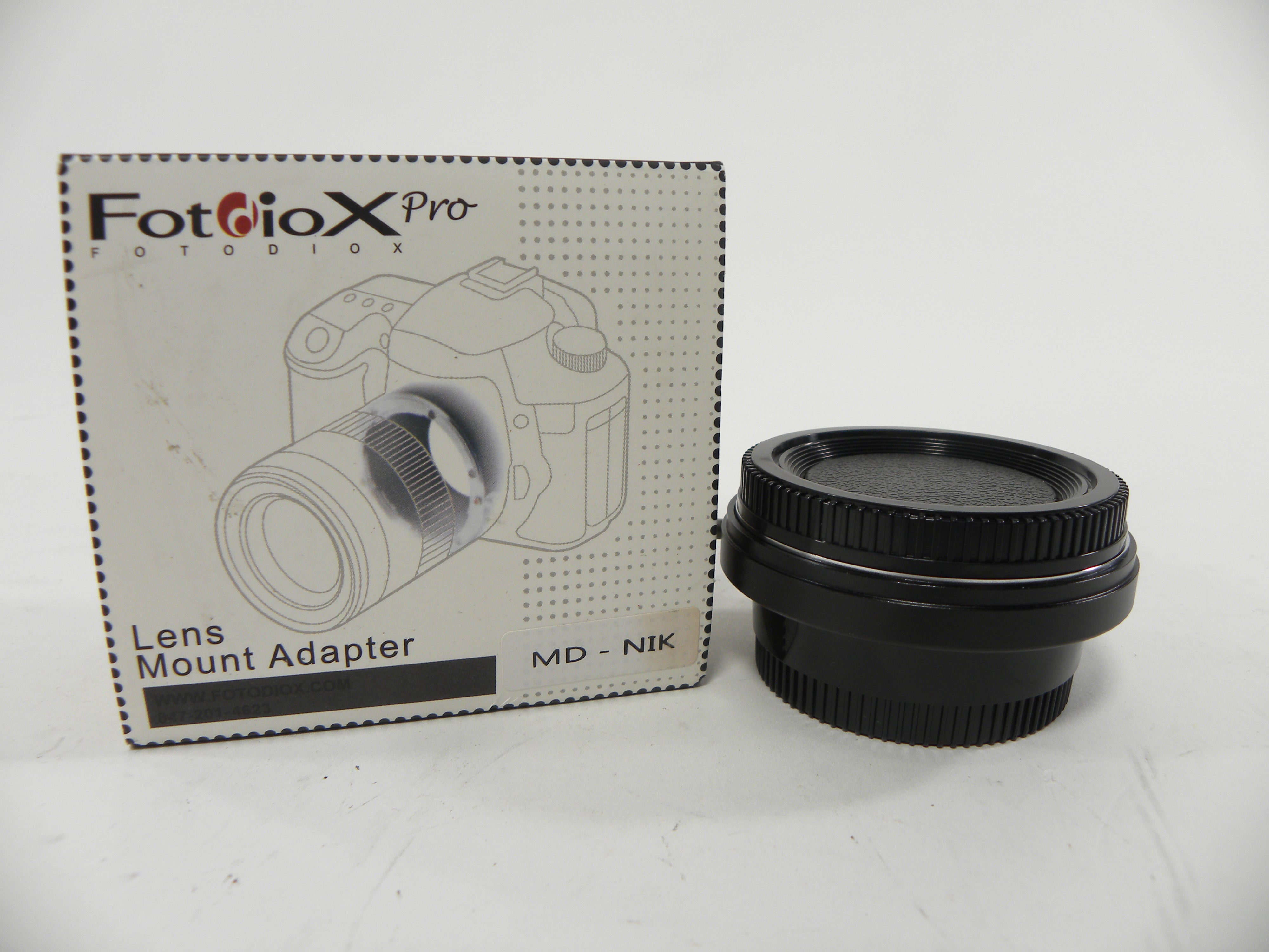 Fotodiox Pro Lens Mt. Adapter Minolta MD to Nikon F Mount