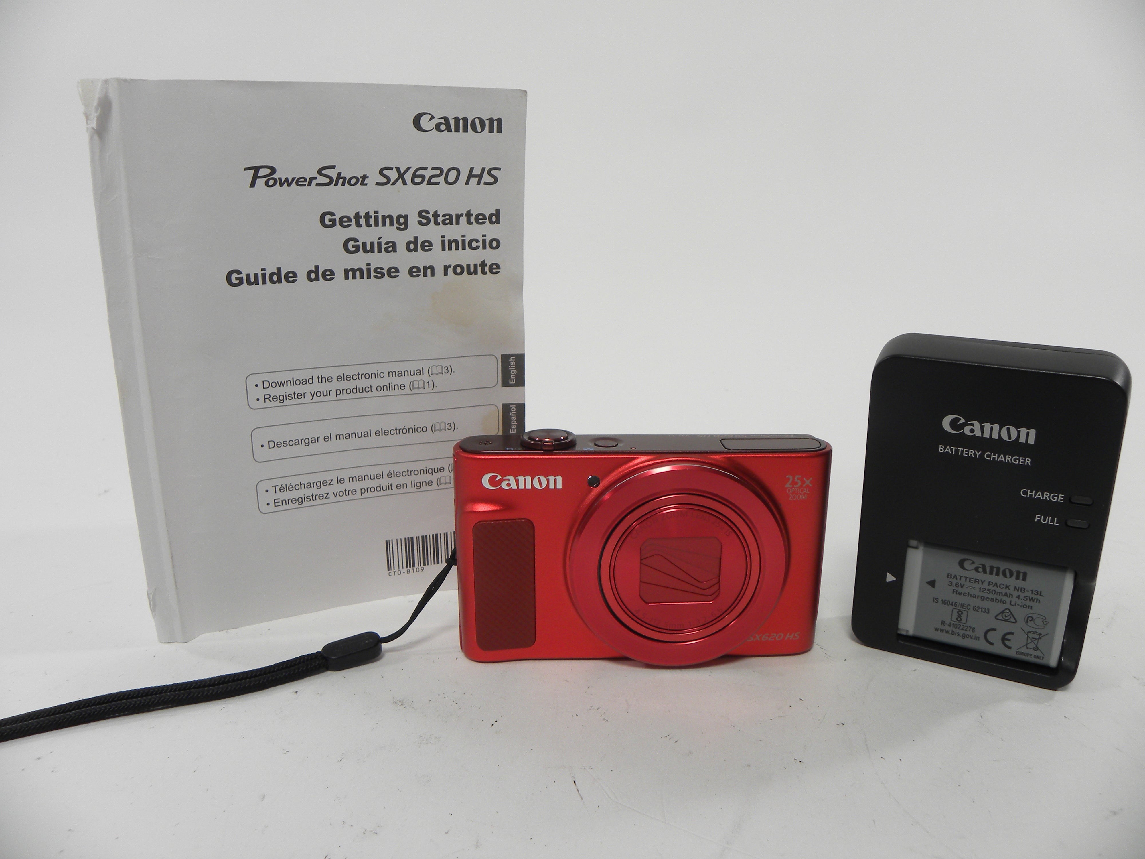 Canon Power Shot SX620 HS WiFi 20.2mp Digital Camera (Red)