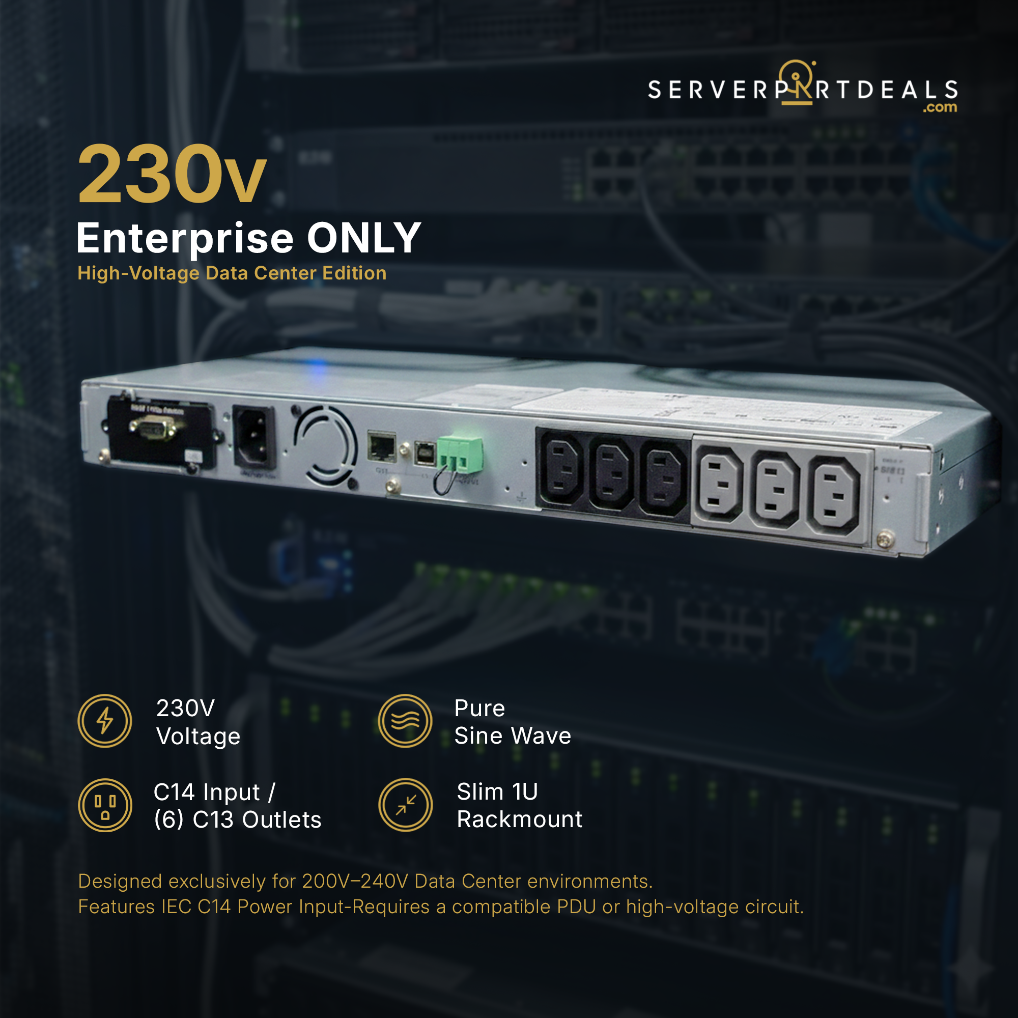 Eaton 5P 1U 208/240V 1550 VA/1100 W line-interactive Uninterruptible Power Supply (UPS) 5P1550GR