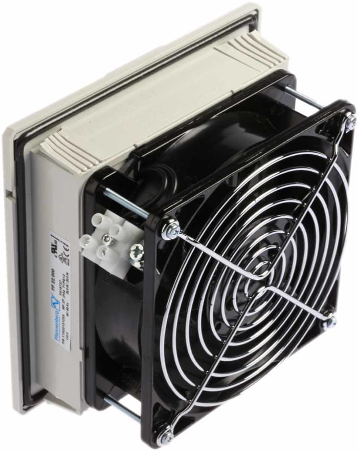 Pfannenberg PF 22.000 Series Filter Fan, 115 V ac, AC Operation, 61m³/h Filtered, 178.5m³/h Unimpeded, IP54, 145 x 145mm