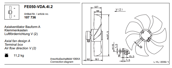 FE050-VD4.4I.2 ZIEHL-ABEGG Axial Fan