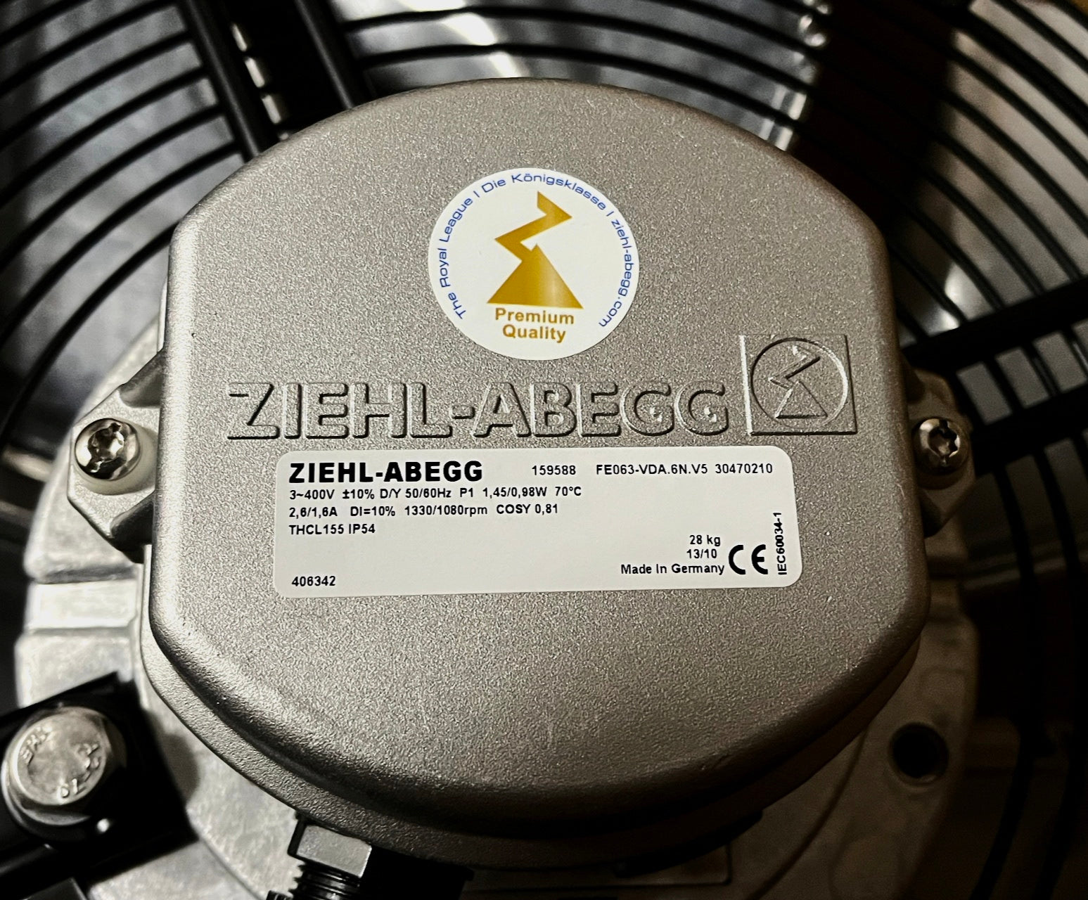 FE063-VDA.6N.V5 ZIEHL-ABEGG Axial Fan