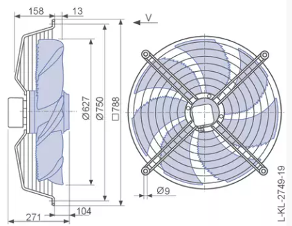 FE063-VDK.6N.V7 ZIEHL-ABEGG Axial Fan