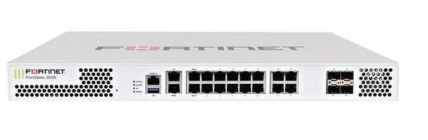 Fortinet FortiGate 200E Series Network Security Appliance with 2 WAN Ports, 14 GE Ports, 4 SFP Ports, 1U Rack-mountable