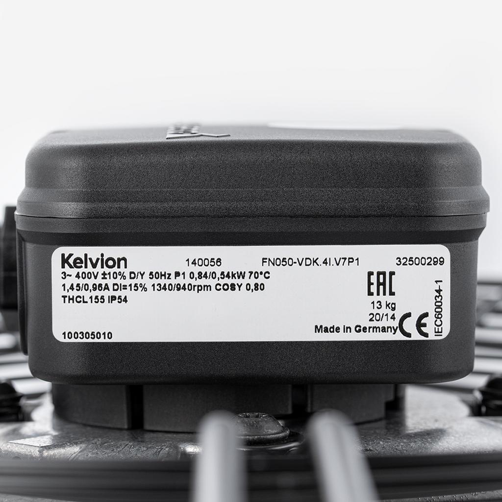 FN050-VDK.4I.V7P1 ZIEHL-ABEGG Axial Fan 3~400-460V 0.84/0.54kW 1.45-0.96A 1340/940rpm