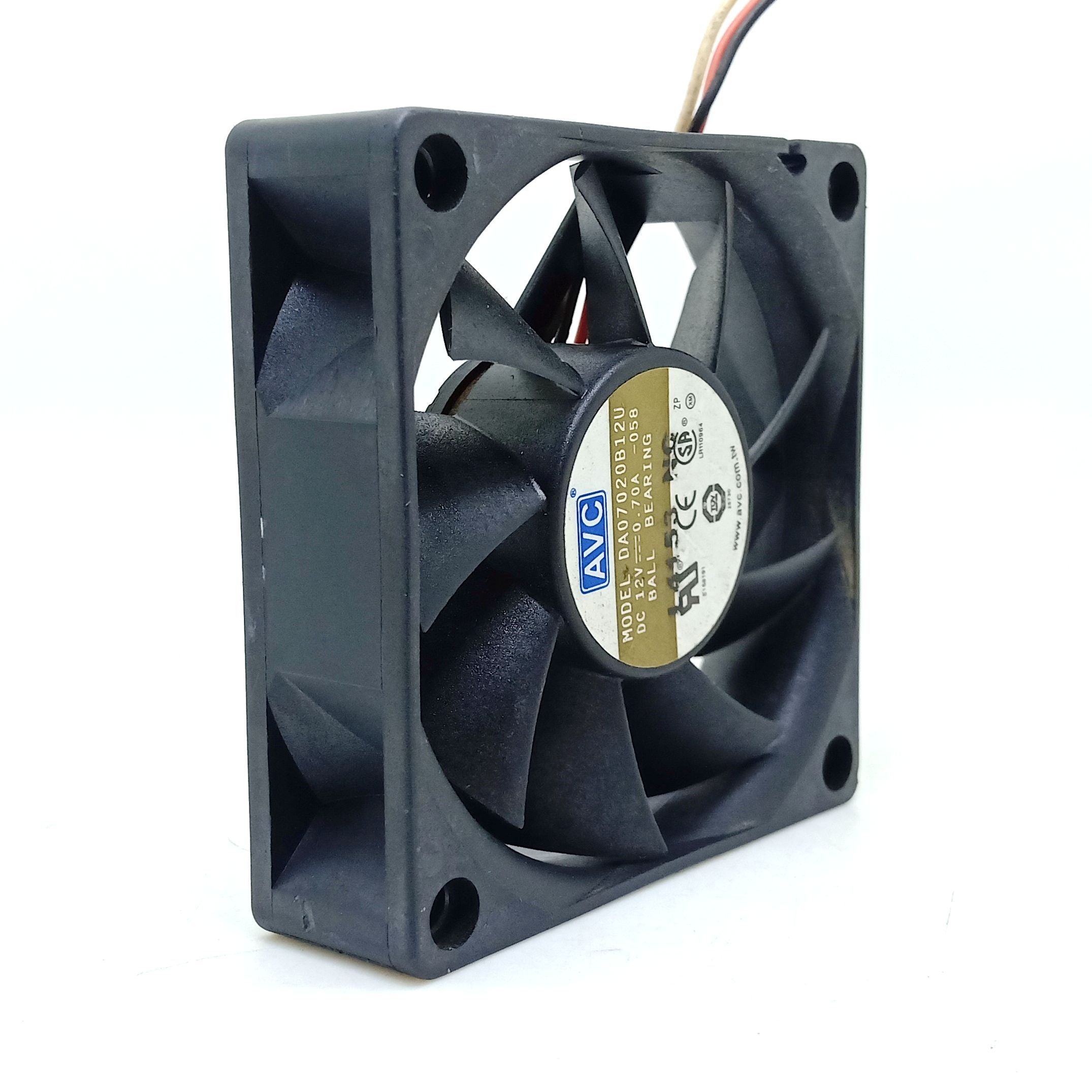 AVC DA07020B12U 70x70x20mm 12V DC Axial Cooling Fan