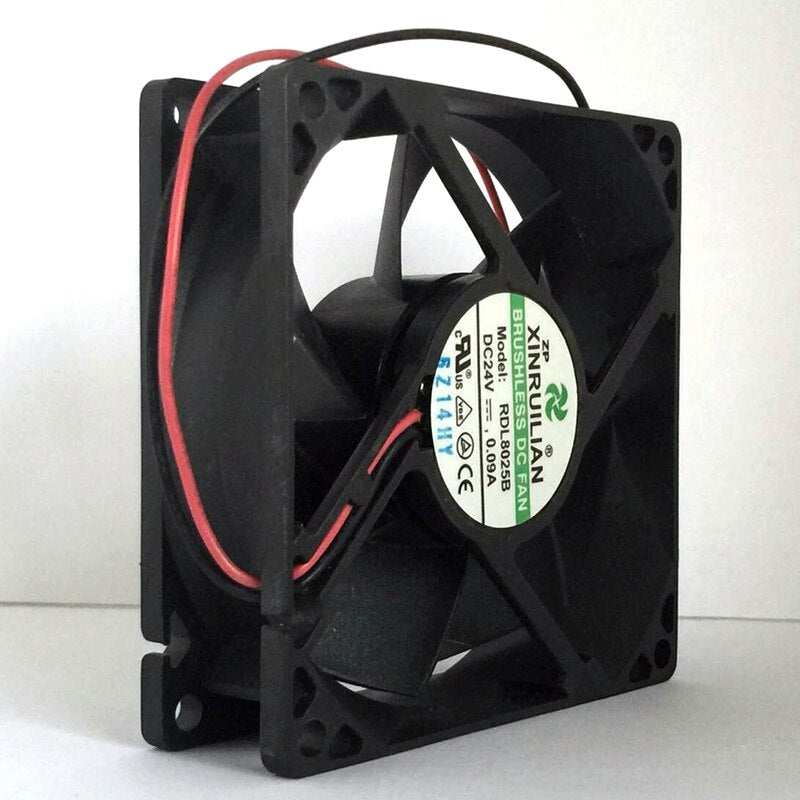 RDL8025B 80x80x25mm 24V DC 0.09A Axial Cooling Fan