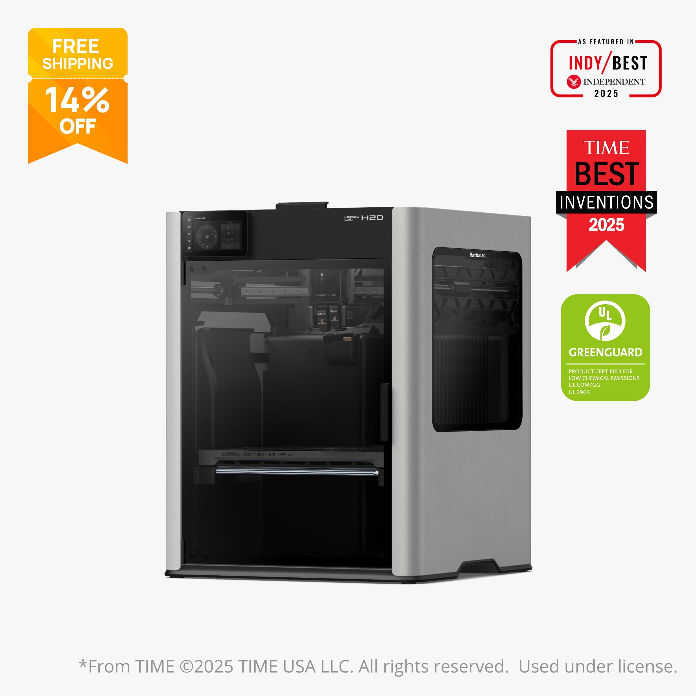 Bambu Lab H2D AMS Pro Combo 3D Printer