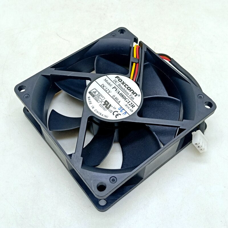 Foxconn PVA080G12R 80x80x25mm 12V DC 0.80A Axial Cooling Fan