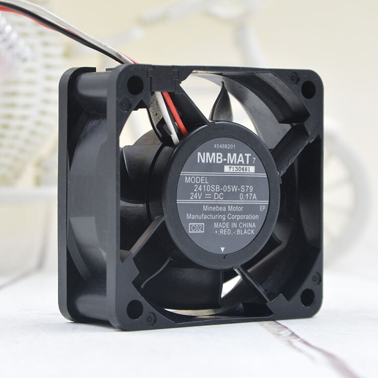 NMB 2410SB-05W-S79 60x60x25mm 24V DC 0.17A Axial Cooling Fan