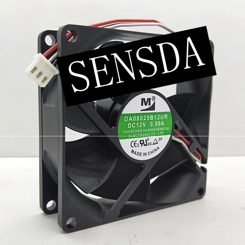 AVC DA08025B12UR SERVER 80x80x25mm 12V DC 0.5A 3-Wire Axial Cooling Fan