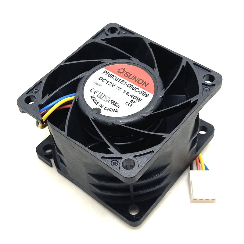 SUNON PF60381B1-000C-S99 60x60x38mm 12V DC Axial Cooling Fan
