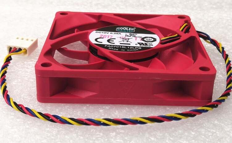 Fa07015l12lpb 70x70x15mm 12V DC 0.25A 4-Wire Axial Cooling Fan