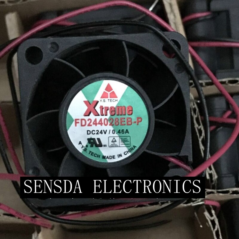Y.S. Tech FD244028EB-P 40x40x28mm 24V DC 0.46A Axial Cooling Fan