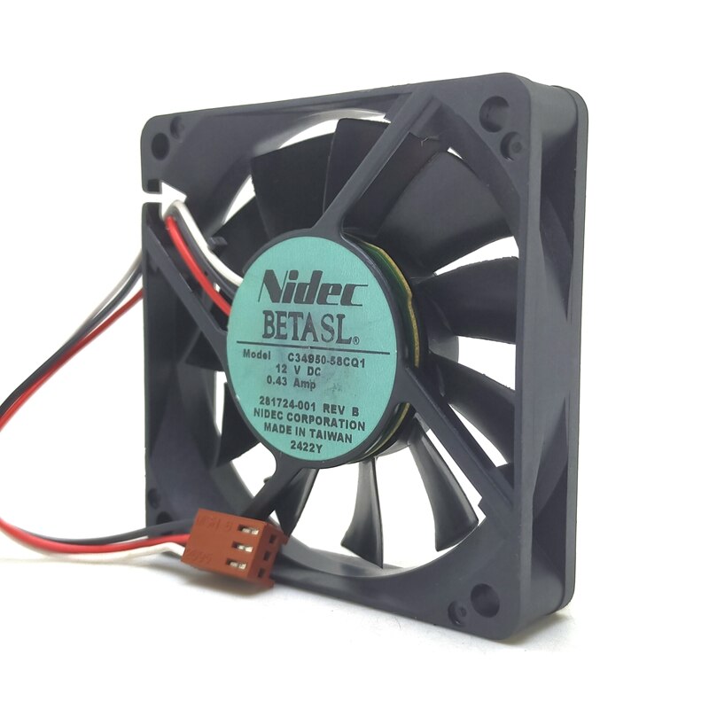 AVC C34950-58CQ1 34x34x95mm 3-Wire Axial Cooling Fan
