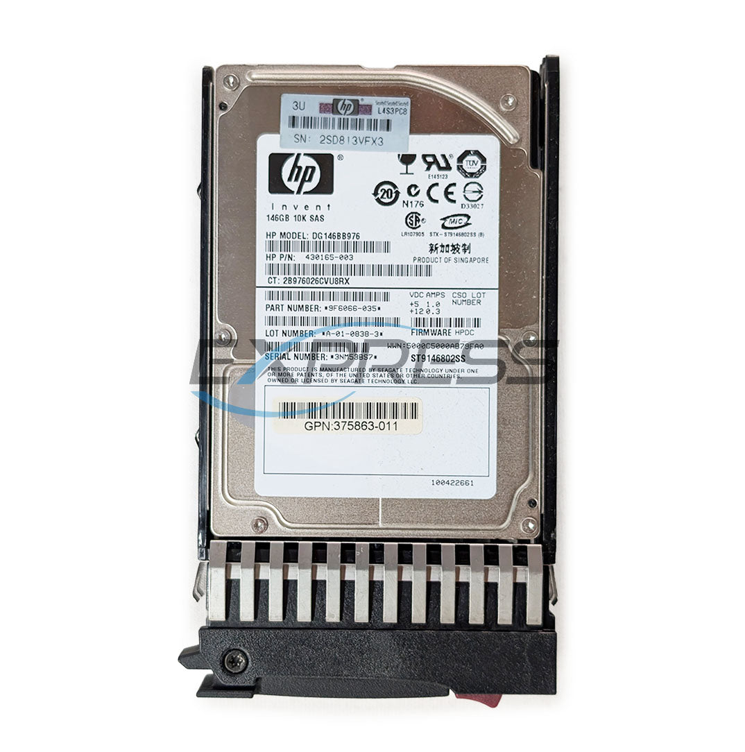 HPE 2.5" 146GB 10K SAS 3Gbps Sp HDD | 432320-001