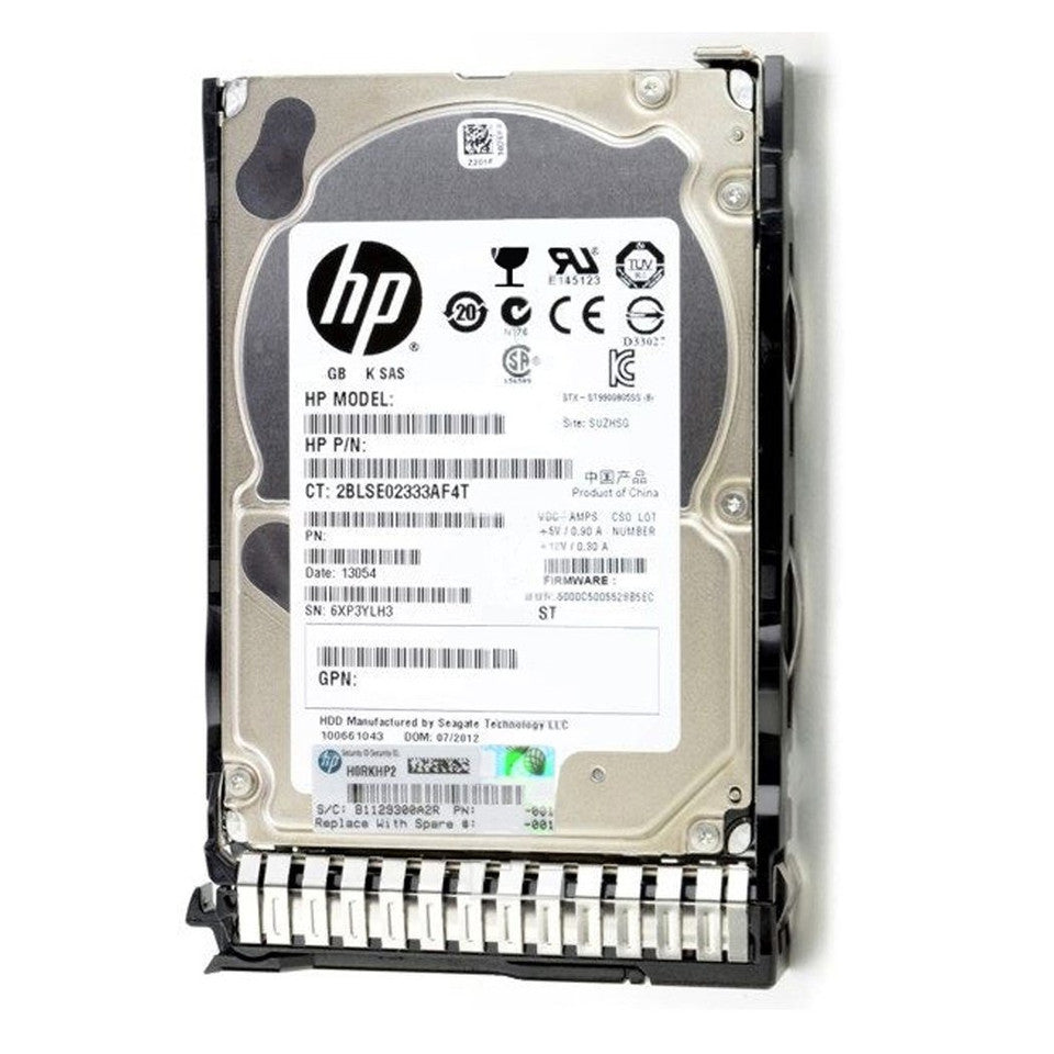 HP 765872-001 - 1TB 7.2K RPM 12G SAS SC 512e SFF 2.5" Hard Drive for HPE Gen8 G8 Gen9 G9 G10