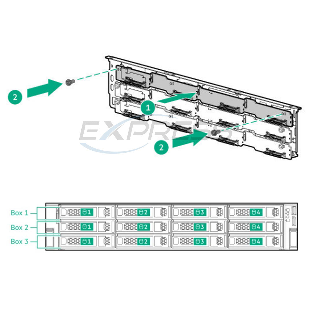 P57114-B21 - 4LFF x1 SAS/SATA Front Box 1 Backplane Kit | Refurbished HPE ProLiant DL345 Gen11