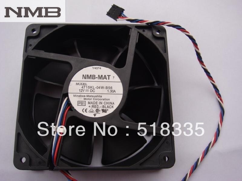 NMB 4715KL-04W-B56 120x120x38mm 12V DC 1.3A Axial Cooling Fan