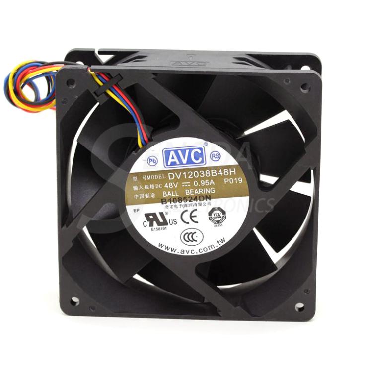AVC DV12038B48H 120x120x38mm 48V DC 0.95A Axial Cooling Fan
