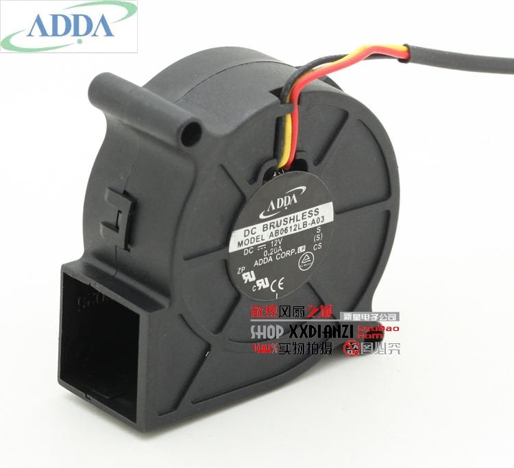 ADDA AB0612LB-A03 60x60x25mm 12V DC 0.2A Axial Cooling Fan