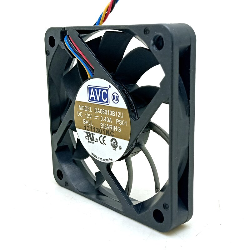 AVC DA06010B12U 60x60x10mm 12V DC Industrial Cooling Fan