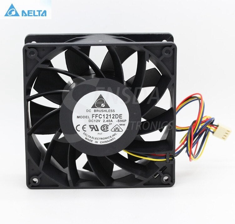Delta FFC1212DE 120x120x38mm 12V DC 2.4A Axial Cooling Fan