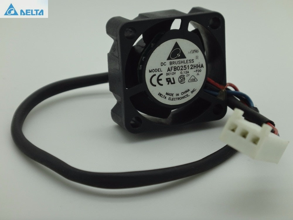 Delta AFB02512HHA 25x25x10mm 12V DC 0.12A Axial Cooling Fan