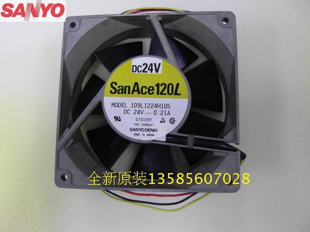 Sanyo Denki SANYO 120x120x38mm 24V DC 0.21A Axial Cooling Fan