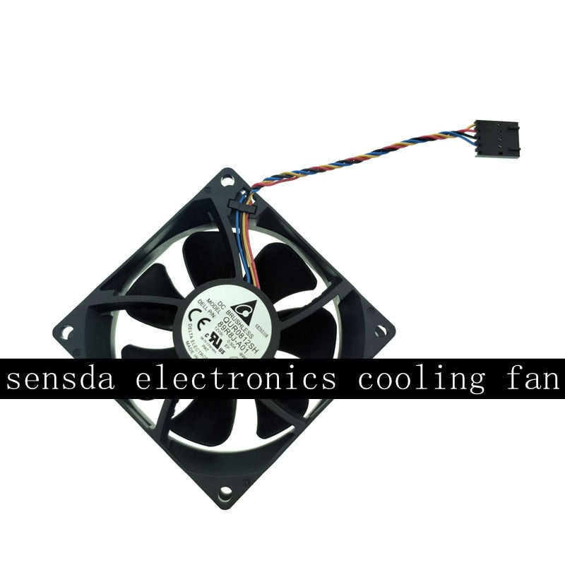 Delta QUR0812SH 89R8J-A01 80x80x25mm 12V DC 0.50A Axial Cooling Fan