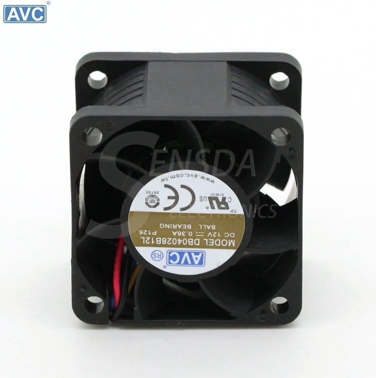 AVC DB04028B12L 40x40x28mm 12V DC 0.36A Axial Cooling Fan