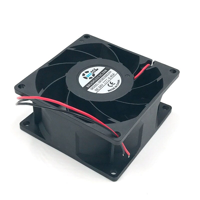 SXDOOL SXD8038B24H 24V DC 80x80x38mm Brushless Cooling Fan
