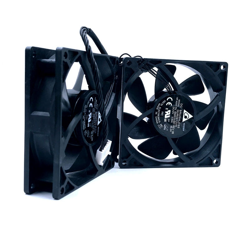 Delta QUR0912VH 92x92x25mm 12V DC 0.60A Axial Cooling Fan